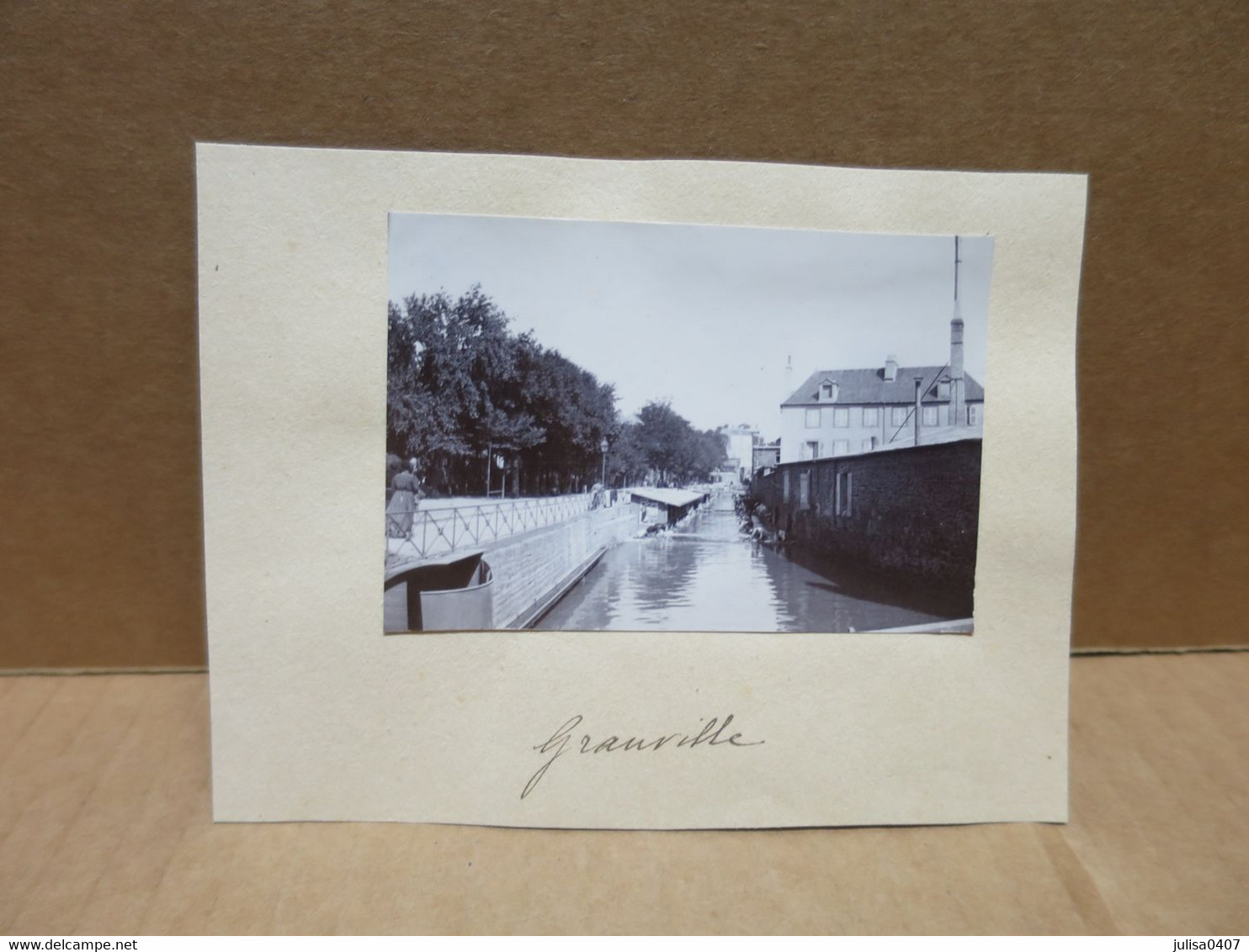 GRANVILLE (50) Ancienne Photographie Bord De Rivière - Granville