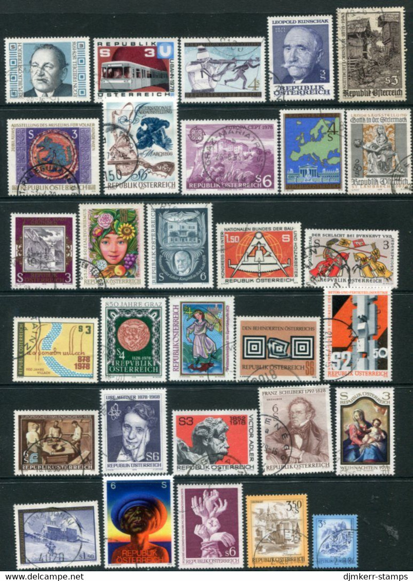 AUSTRIA 1978 Complete  Issues Except Stamp Day  Used.  Michel 1566-96 Except 1592 - Gebraucht