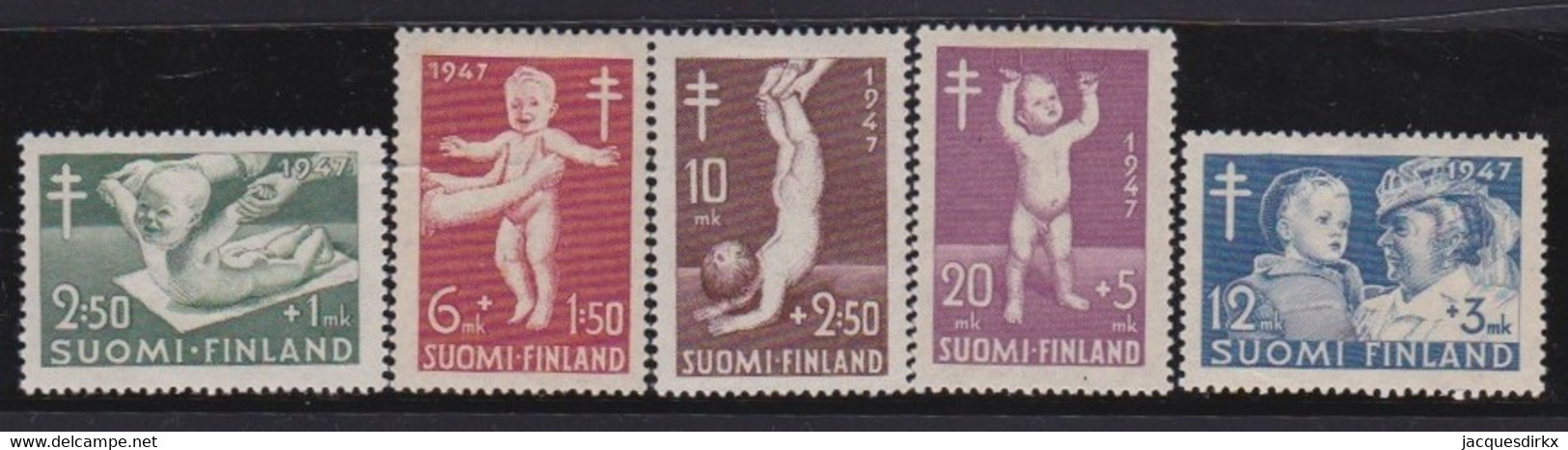 Finland   .   Y&T  .   326/330     .     *   .     Mint-hinged    .   /   .  Ungebraucht Mit Gummi - Nuovi