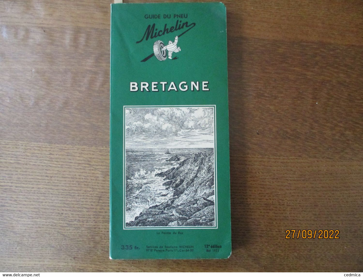 GUIDE DU PNEU MICHELIN BRETAGNE MAI 1955 12e EDITION - Michelin (guides)