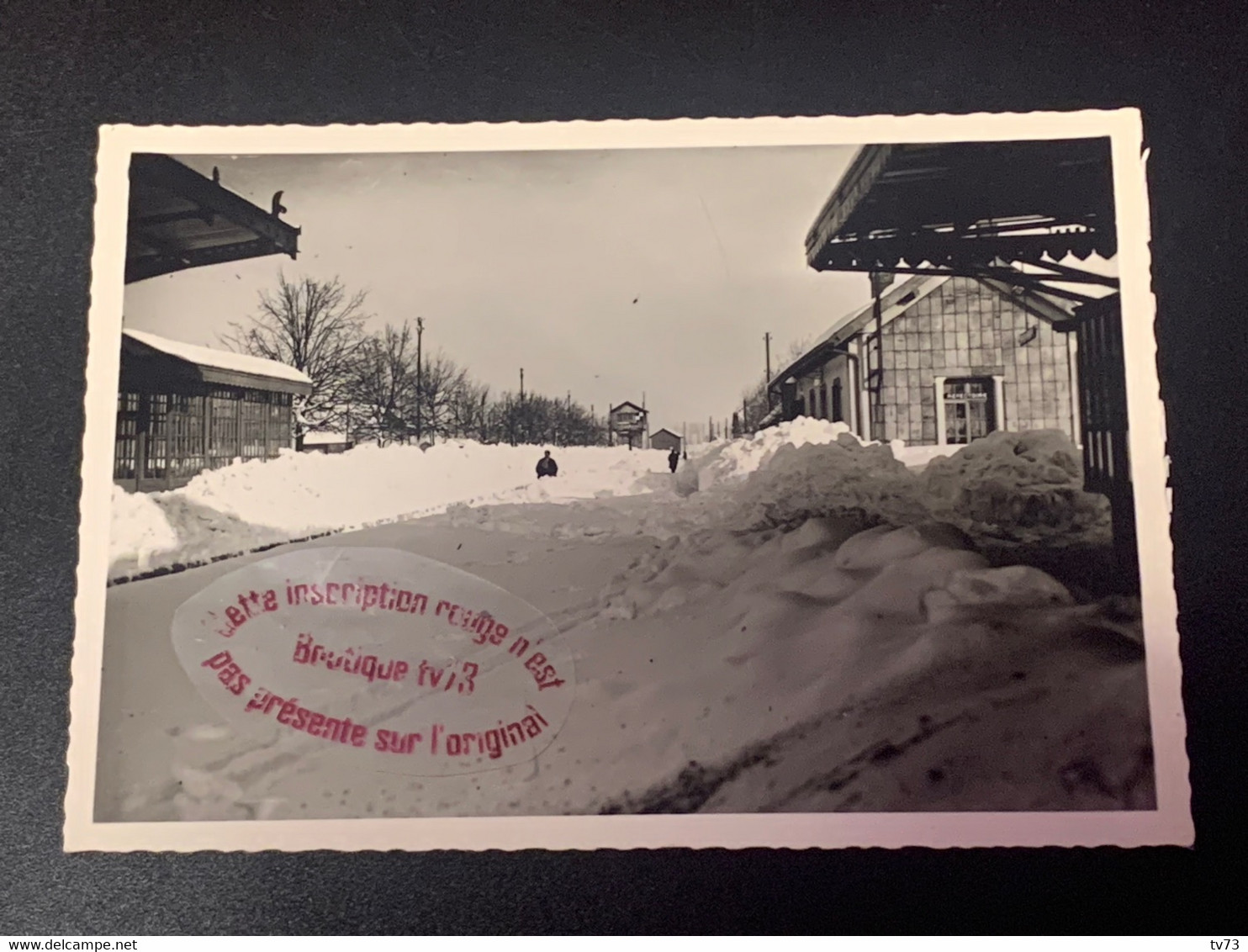 T0901A - Rare Carte Photo Gare De FRASNE Par Commissaire Spécial De PONTARLIER  - Doubs - Pontarlier