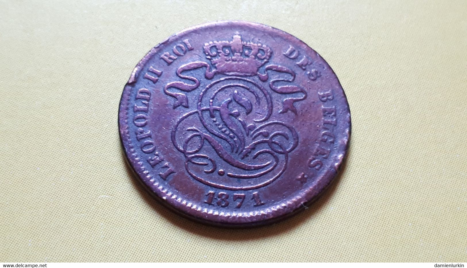 BELGIQUE LEOPOLD II  2 CENTIMES 1871 COTES 8€-25€-75€-175€ NOMBRE DE FRAPPES ?? - 2 Cent