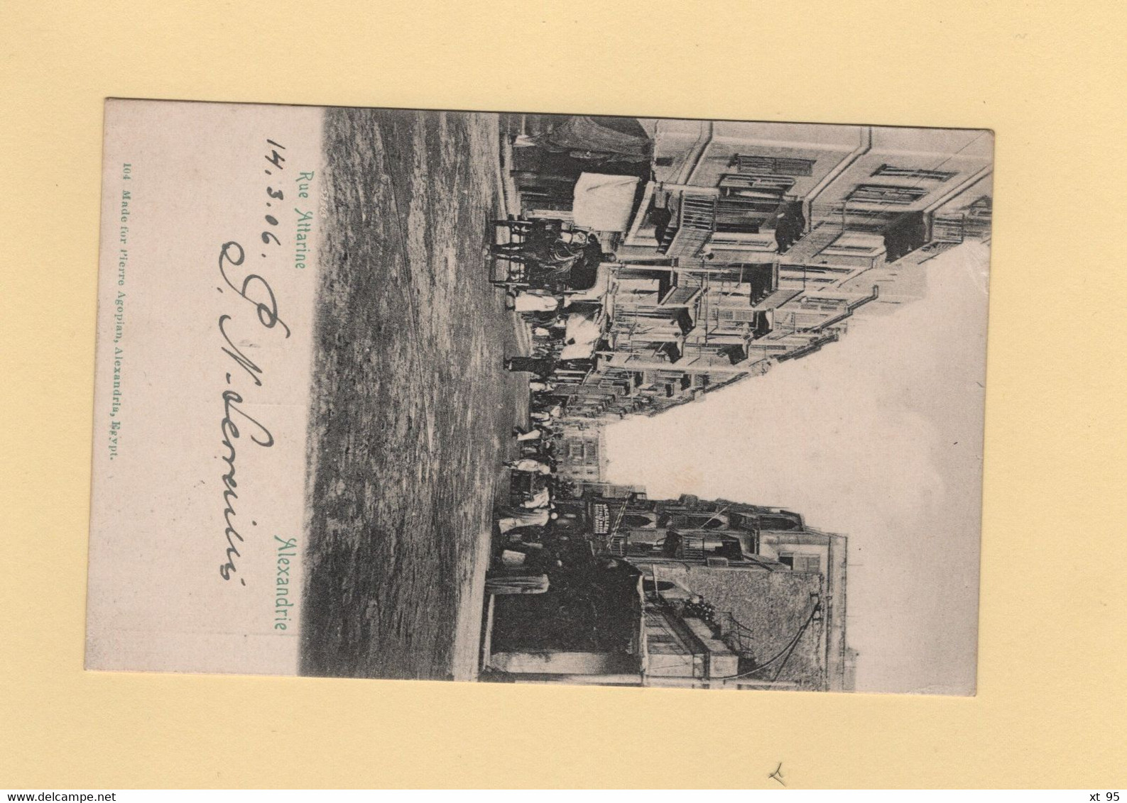 Alexandrie - Egypte - 13 Mars 1906 - Tarif Imprimes Destination Belgique - Type Blanc - Briefe U. Dokumente