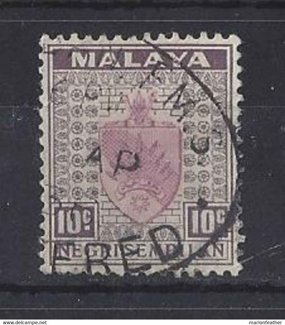 MALAYA..." NEGRI SEMILIAN.."...KING GEORGE V..(1910-35..)...." 1935..".....10c.....SG30........CDS.....VFU.. - Negri Sembilan