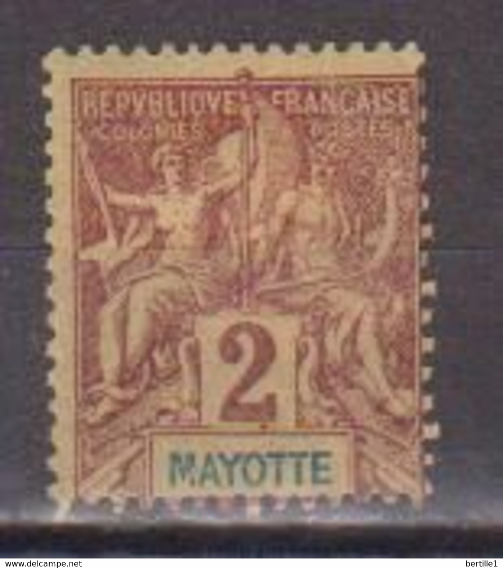 MAYOTTE         N°  YVERT 2 NEUF AVEC CHARNIERES     ( CHARN 05/12 ) - Unused Stamps
