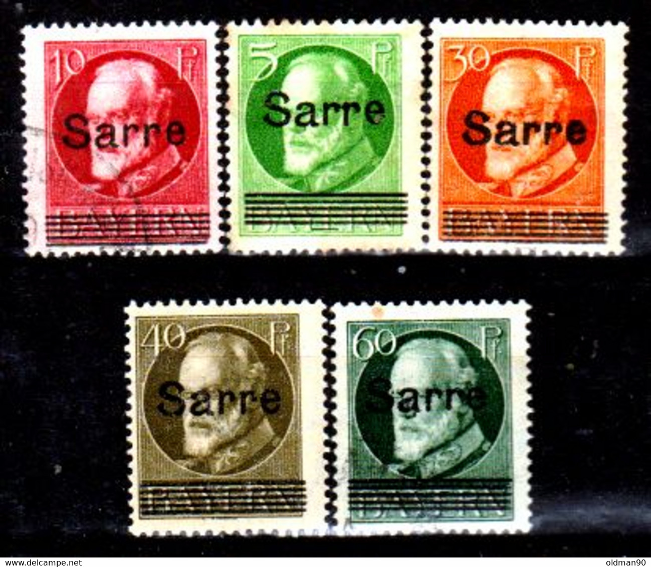 Sarre-45 -  Original Values Issued In 1920 (+/o) Hinged/Used - Quality In Your Opinion. - Other & Unclassified