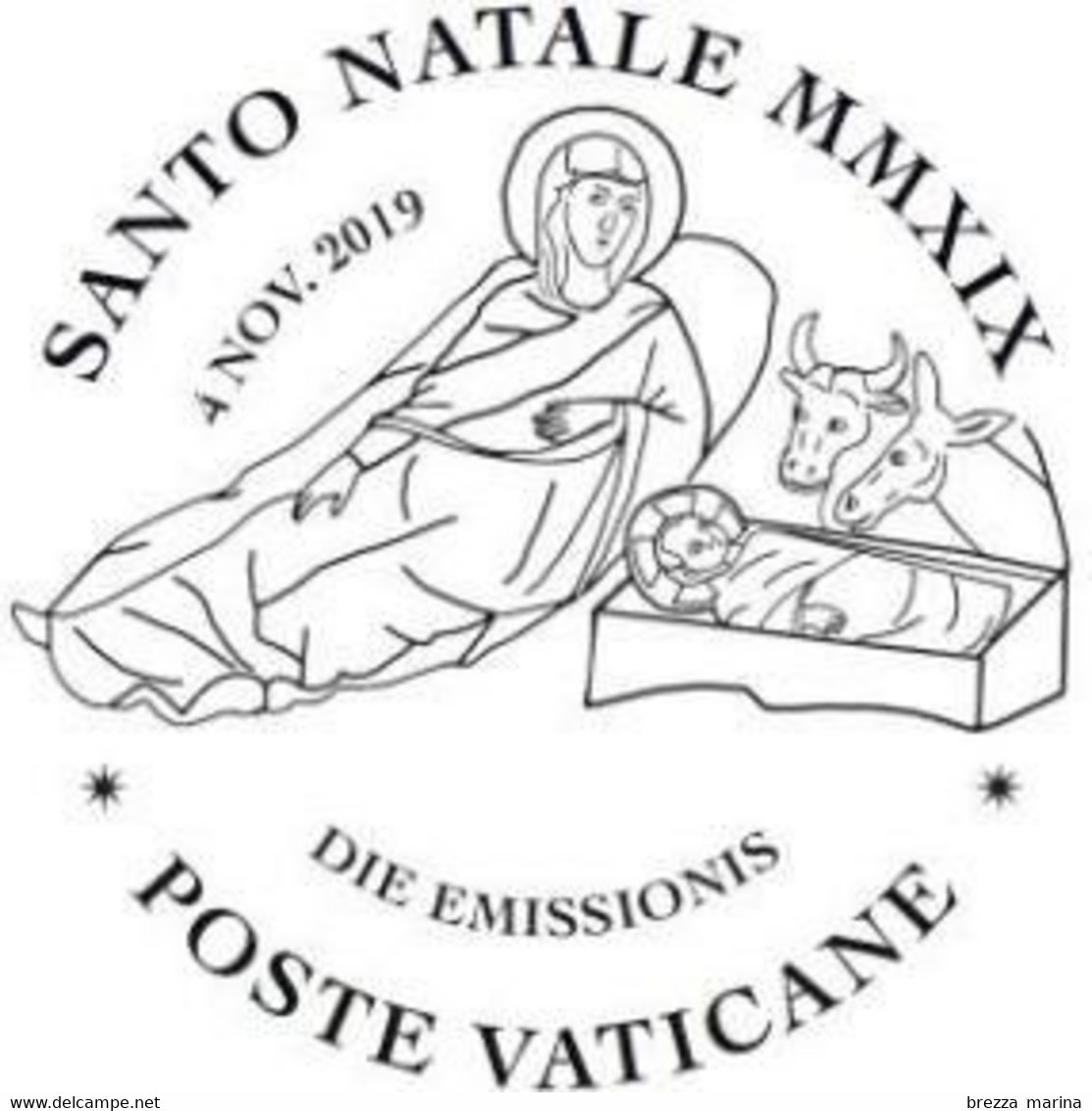 VATICANO - Usato - 2019 - Natale - Mosaico Della Basilica Di Santa Maria In Trastevere, A Roma - 1.10 - Oblitérés