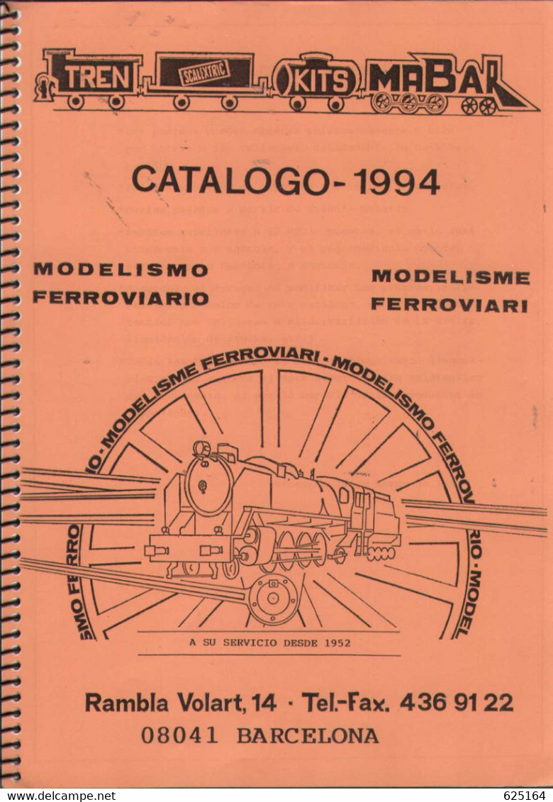 Catalogue MABAR 1994 TREN KITS Ratio Roxey FerroClub HO 1/87  - En Espagnol - Sin Clasificación