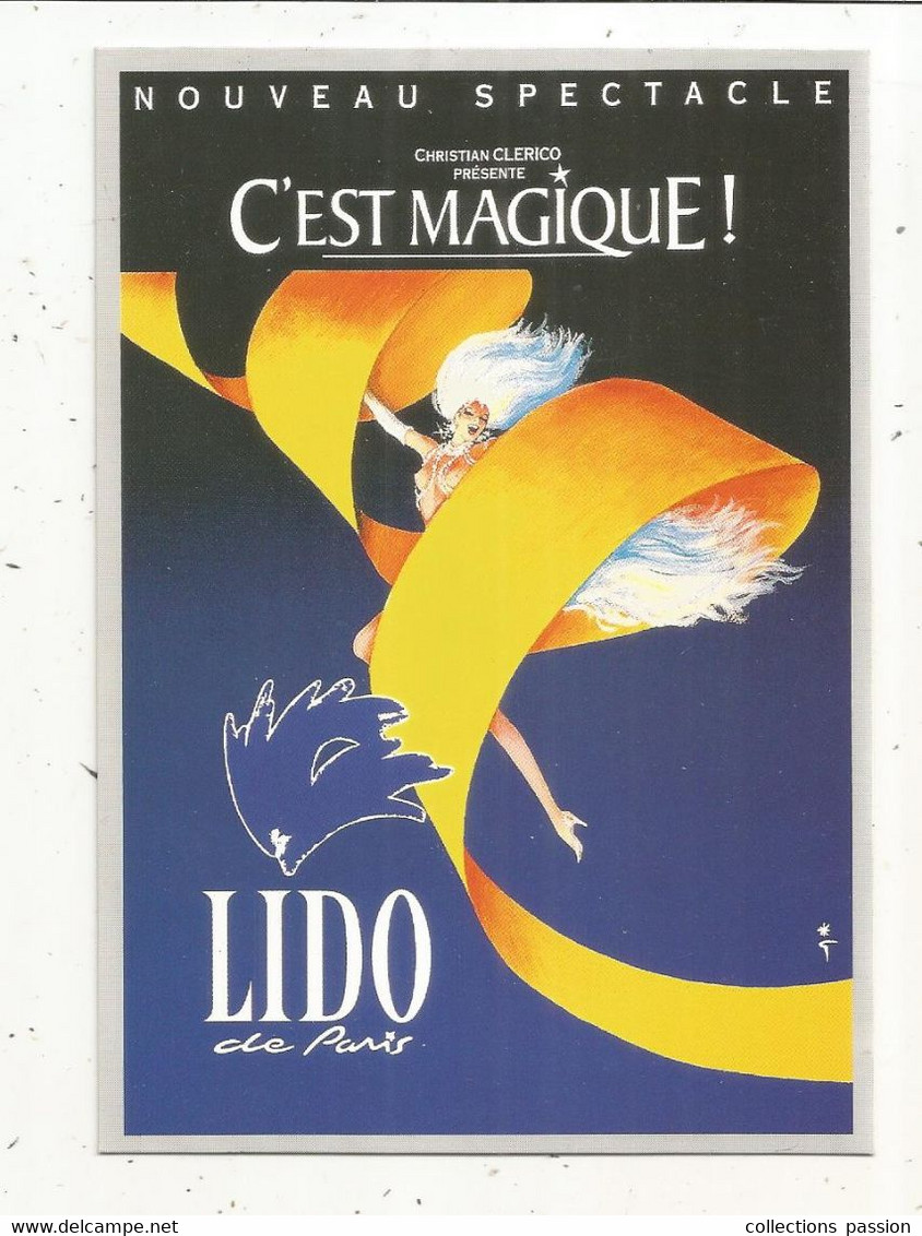 Cp, Publicité , Spectacle , LIDO De PARIS, C'est MAGIQUE ,1994 ,grande Revue, Ed. Yvon - Publicidad