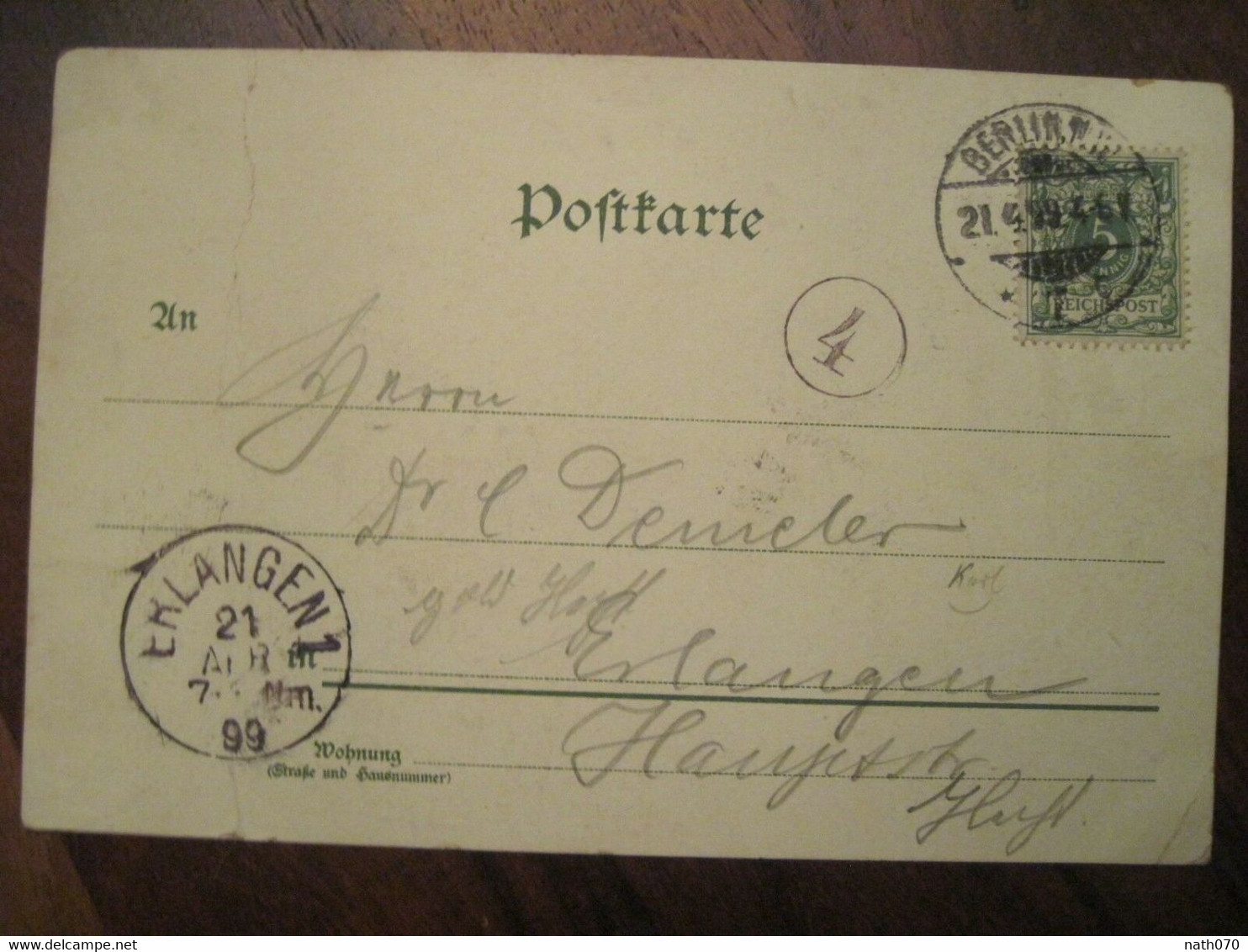 AK Postcard Berlin 1899 Gruss Aus Greeting From The German Empire Postcard Litho DR Erlangen - Autres & Non Classés