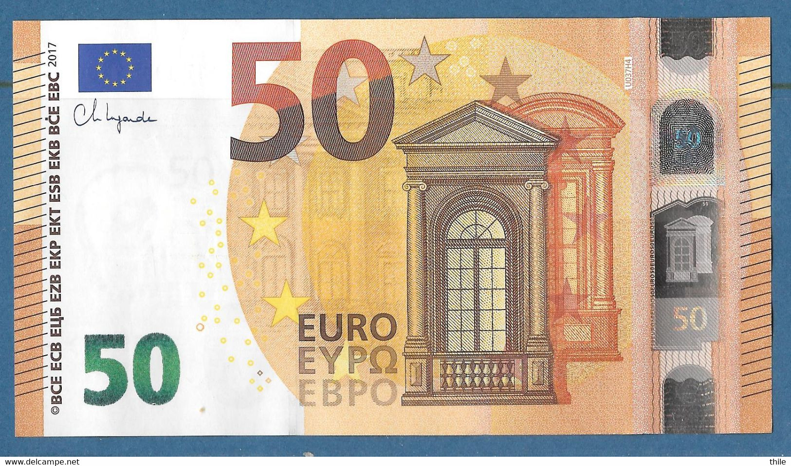 FRANCE - 50 € - UD - U037 H4 - UNC - Lagarde - 50 Euro