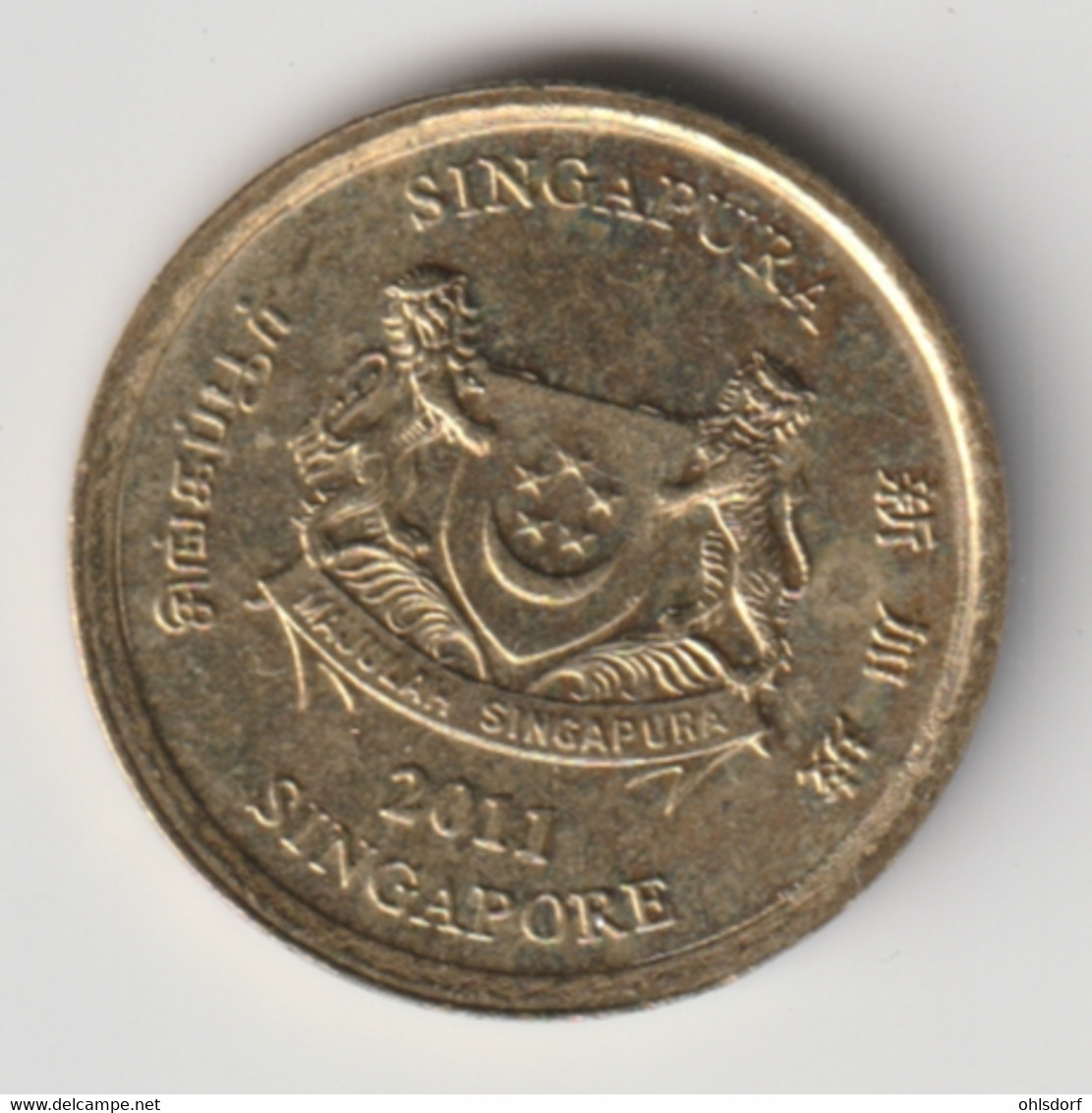 SINGAPORE 2011: 5 Cents, KM 99 - Singapour