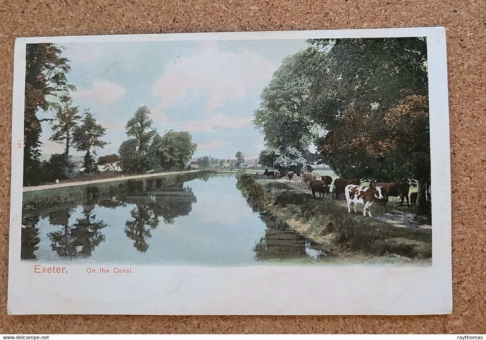 2 CARDS OF EXETER CANAL - AN UNUSED, EARLY C20 CARD AND  A USED 1904 ONE OF THE  OLD BRIDGE NEAR EXETER, DEVON. - Exeter