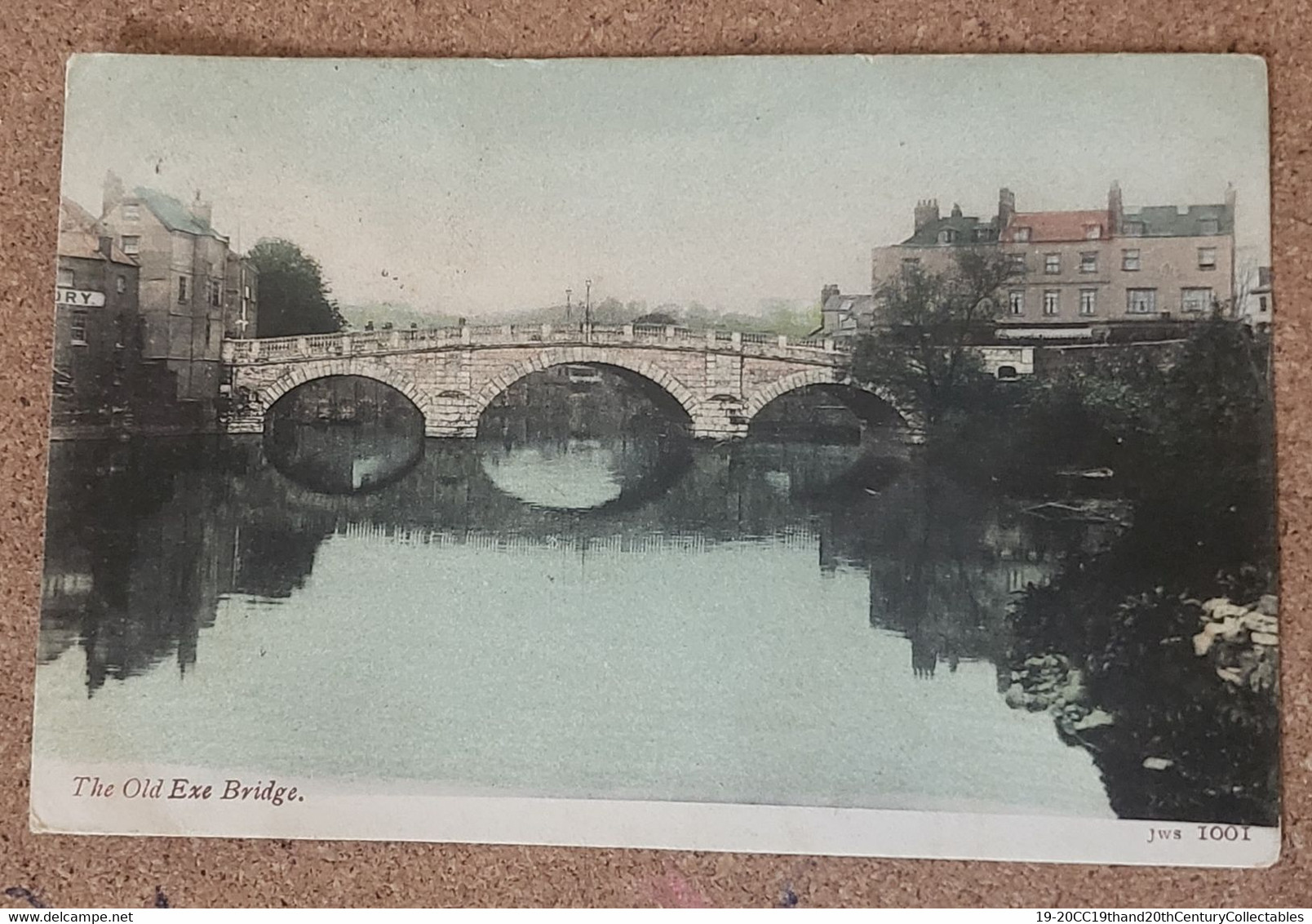 2 CARDS OF EXETER CANAL - AN UNUSED, EARLY C20 CARD AND  A USED 1904 ONE OF THE  OLD BRIDGE NEAR EXETER, DEVON. - Exeter