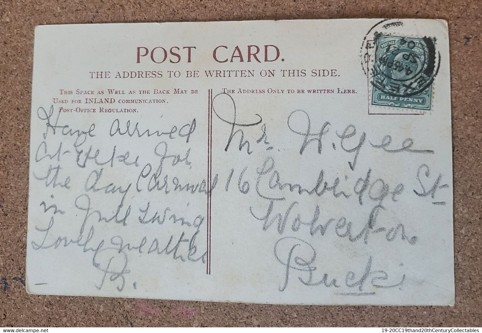 2 CARDS OF EXETER CANAL - AN UNUSED, EARLY C20 CARD AND  A USED 1904 ONE OF THE  OLD BRIDGE NEAR EXETER, DEVON. - Exeter