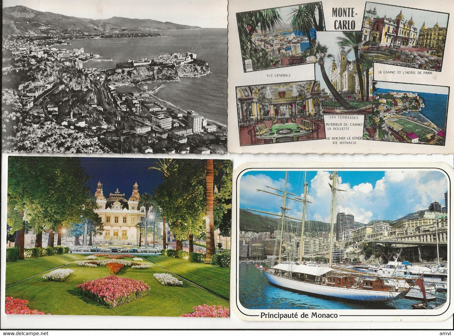 22-10-3037 Monaco Lot De 8 Cartes - Collections & Lots