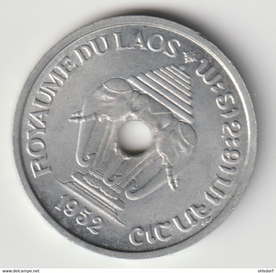 LAOS 1952: 20 Cents, KM 5 - Laos