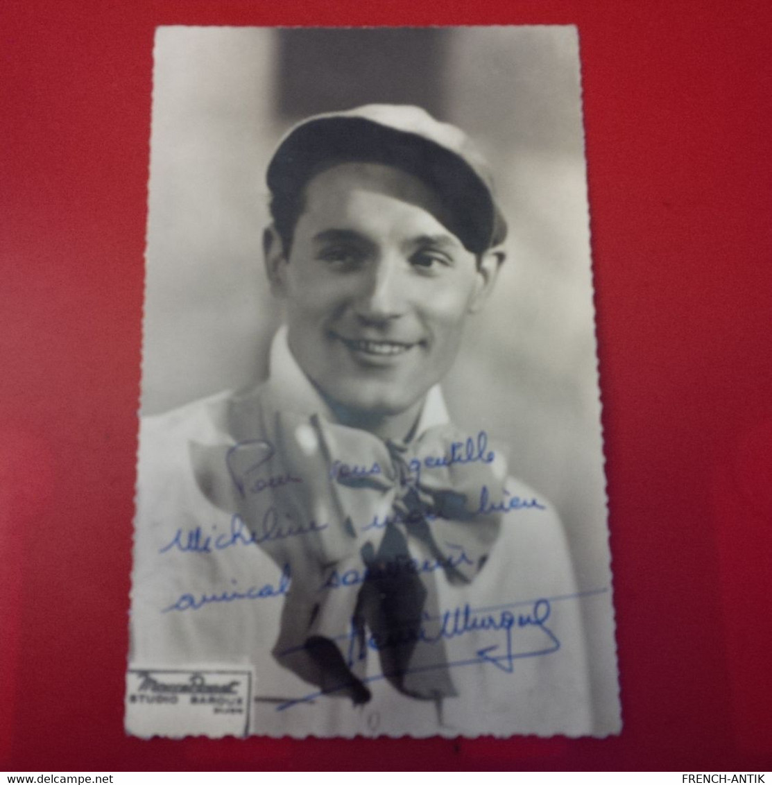 CARTE PHOTO HENRI MURGUE DEDICACE AUTOGRAPHE STUDIO BAROUX - Entertainers