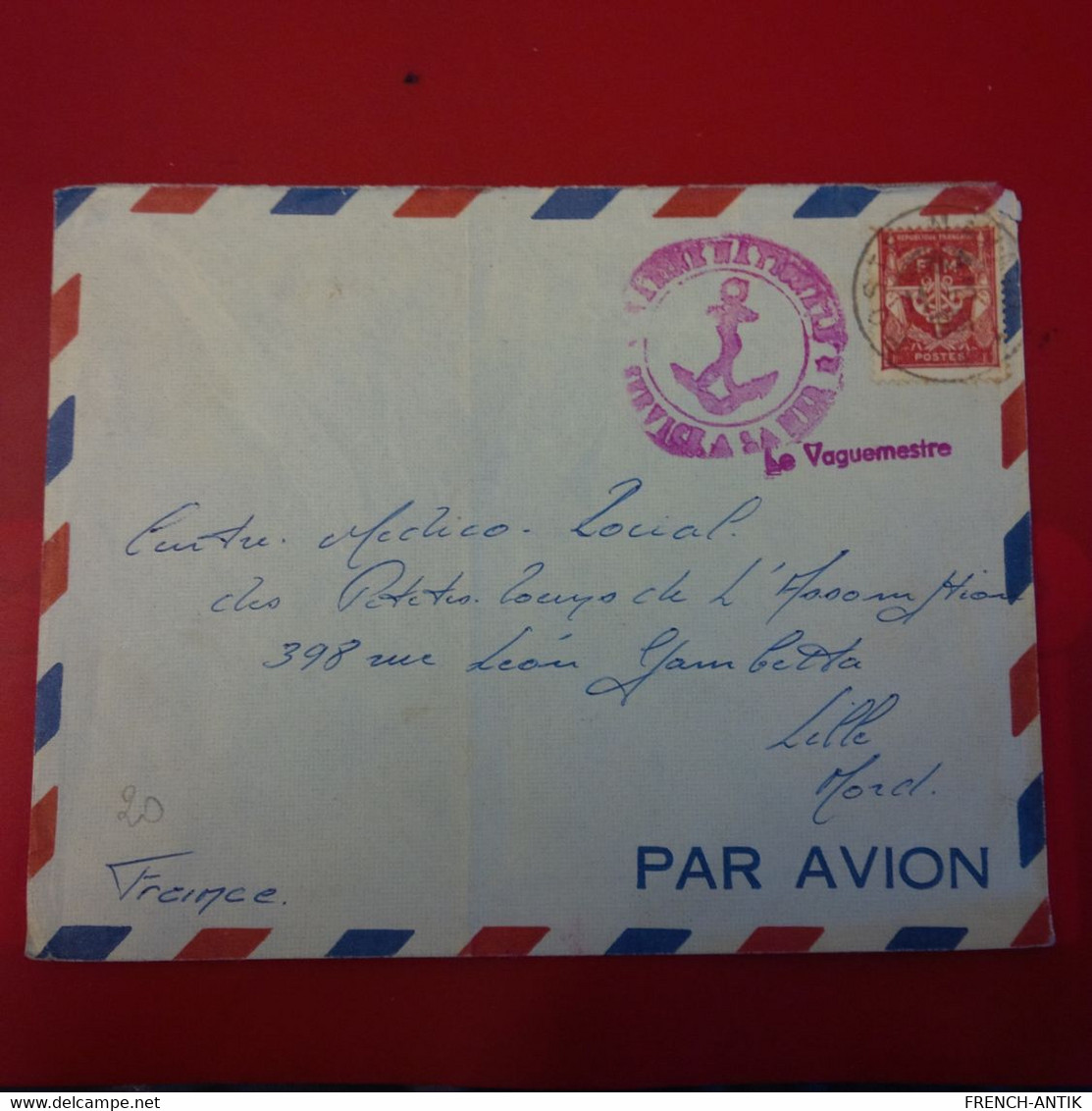 LETTRE CACHET MARINE POUR LILLE - Lettres & Documents