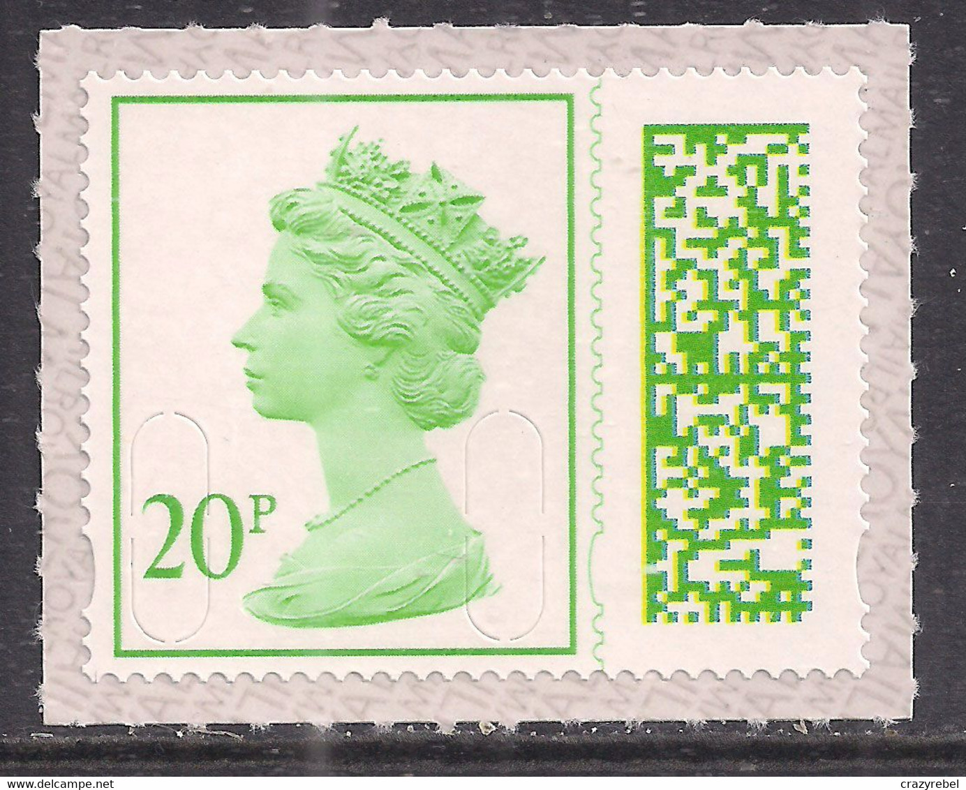 GB 2022 QE2 20p Green New Barcoded Machin SG V4720 Umm ( T498 ) - Machins