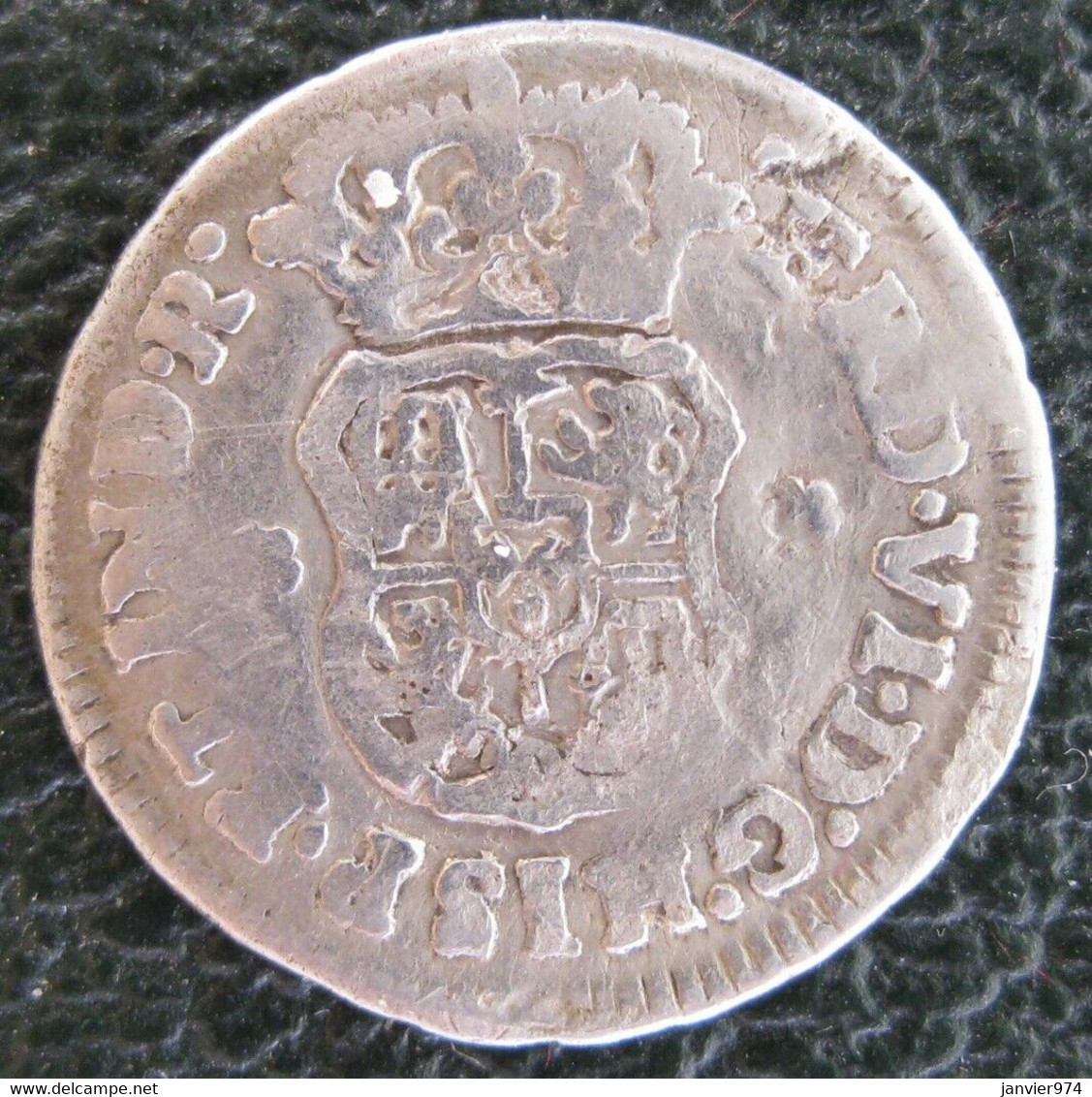 Mexique 1/2 Real 1753 M, Mo. Ferdinand VI. KM# 67.1 , En Argent - Mexique