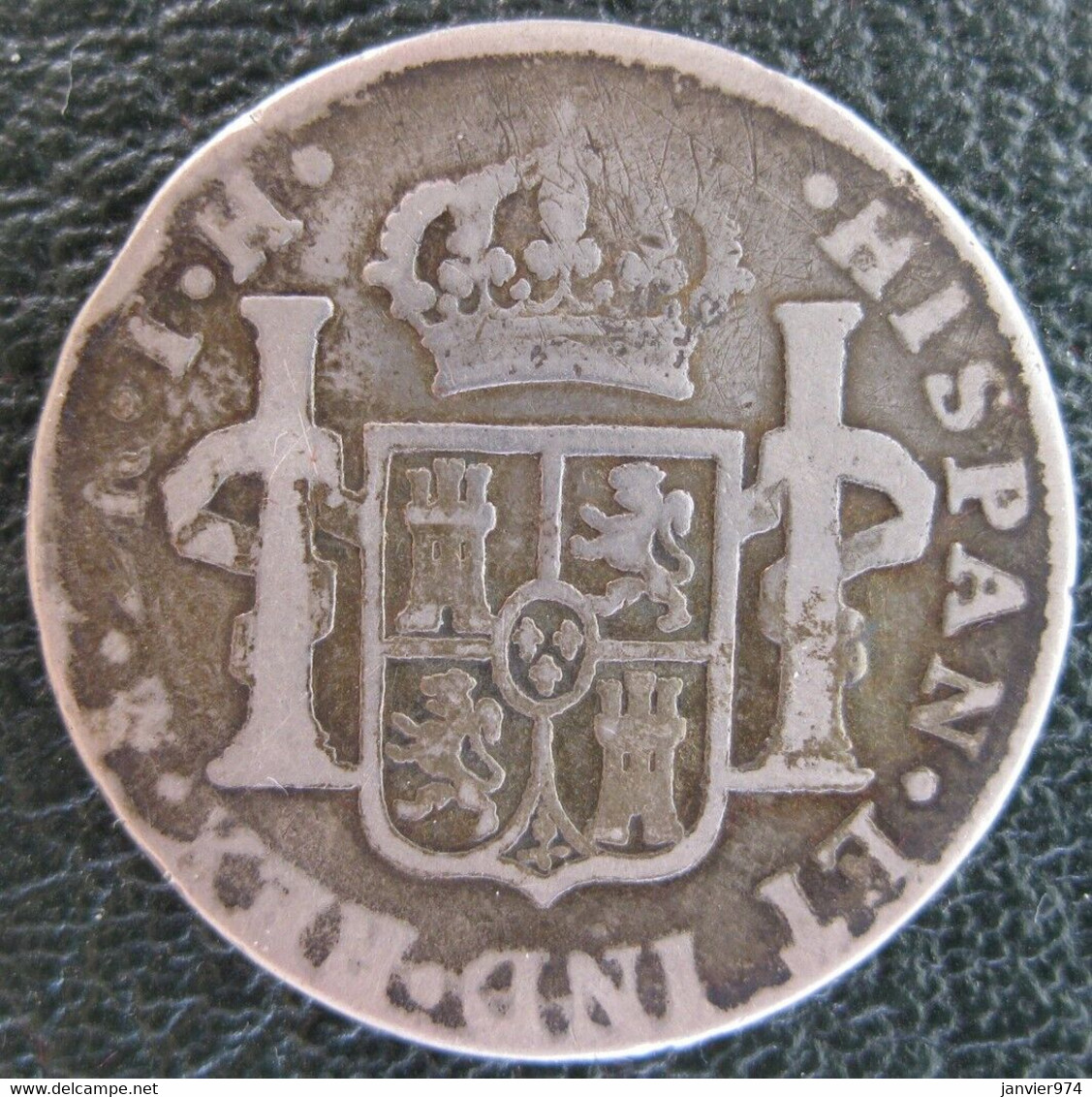 Mexique. Colonie Espagnole . 2 Reales 1808 TH. Charles IV. Argent . KM# 91 - Mexique