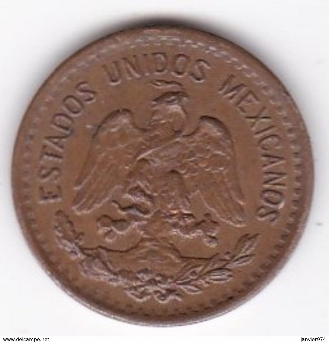 Mexique , 1 Centavo 1945 Mo. En Bronze, KM# 415 - Mexiko