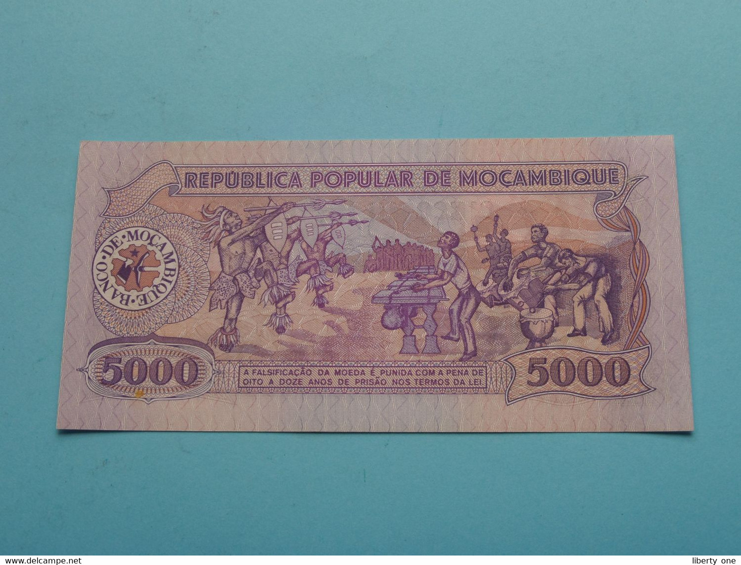 5000 Cinco Mil Meticais - 3-2-1988 ( AA0003204 ) Moçambique ( For Grade, Please See Photo ) UNC ! - Mozambique