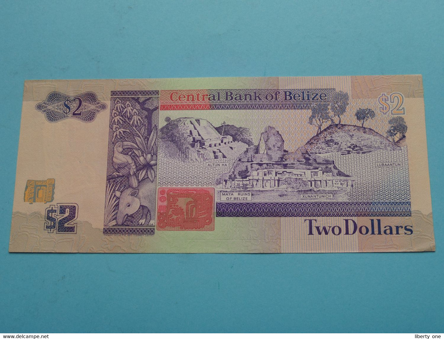 2 Two Dollars  - 1 June 1991 ( AC823001 ) Central Bank Of BELIZE ( For Grade, Please See Photo ) UNC ! - Belice