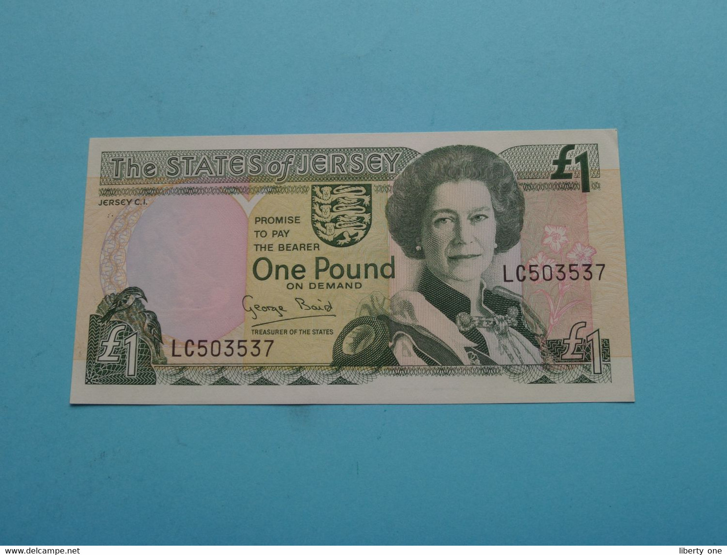 One POUND 1 ( LC503537 ) The States Of JERSEY ( For Grade, Please See Photo ) UNC ! - Jersey