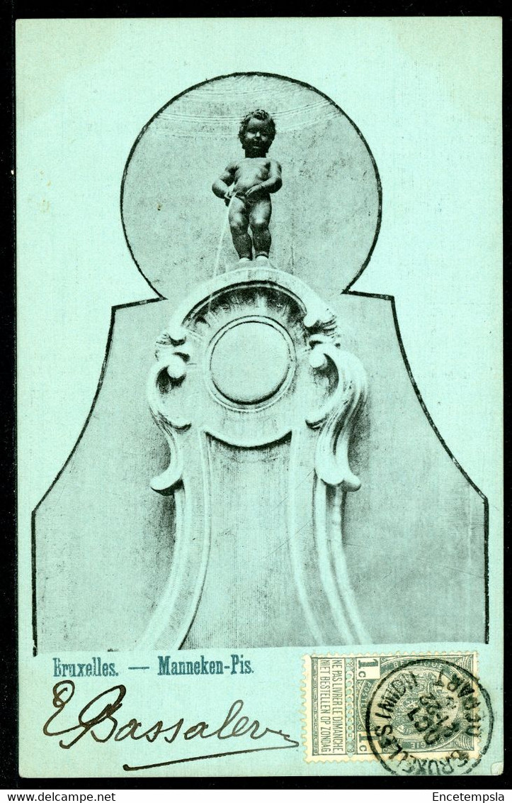 CPA - Carte Postale - Belgique - Bruxelles - Manneken Pis - 1902 (CP21678OK) - Beroemde Personen