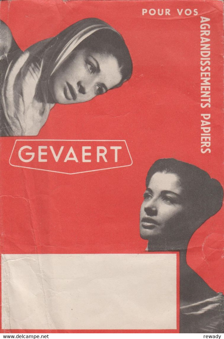 GEVAERT - Gevapan - Photo Paper Envelope - Advertising Publicité - Matériel & Accessoires