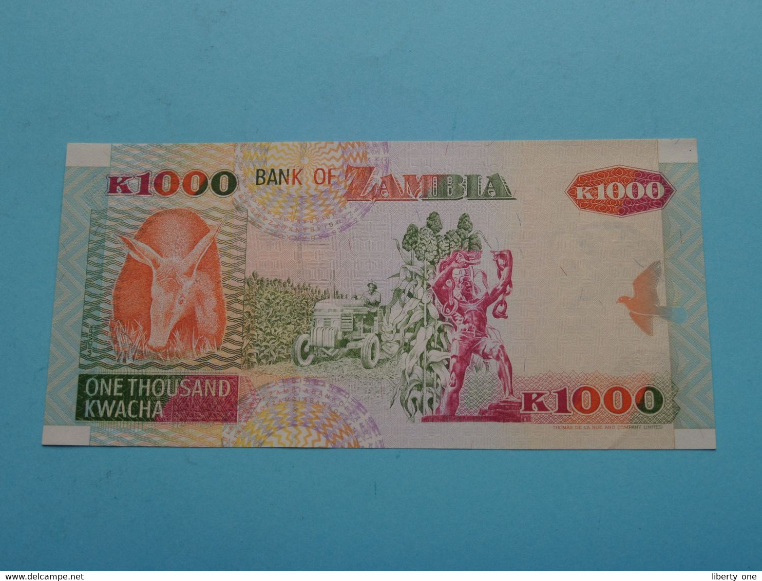 1000 One Thousand KWACHA > Bank Of ZAMBIA 1992 ( E/A5284602 ) ( For Grade, Please See Photo ) UNC ! - Zambia