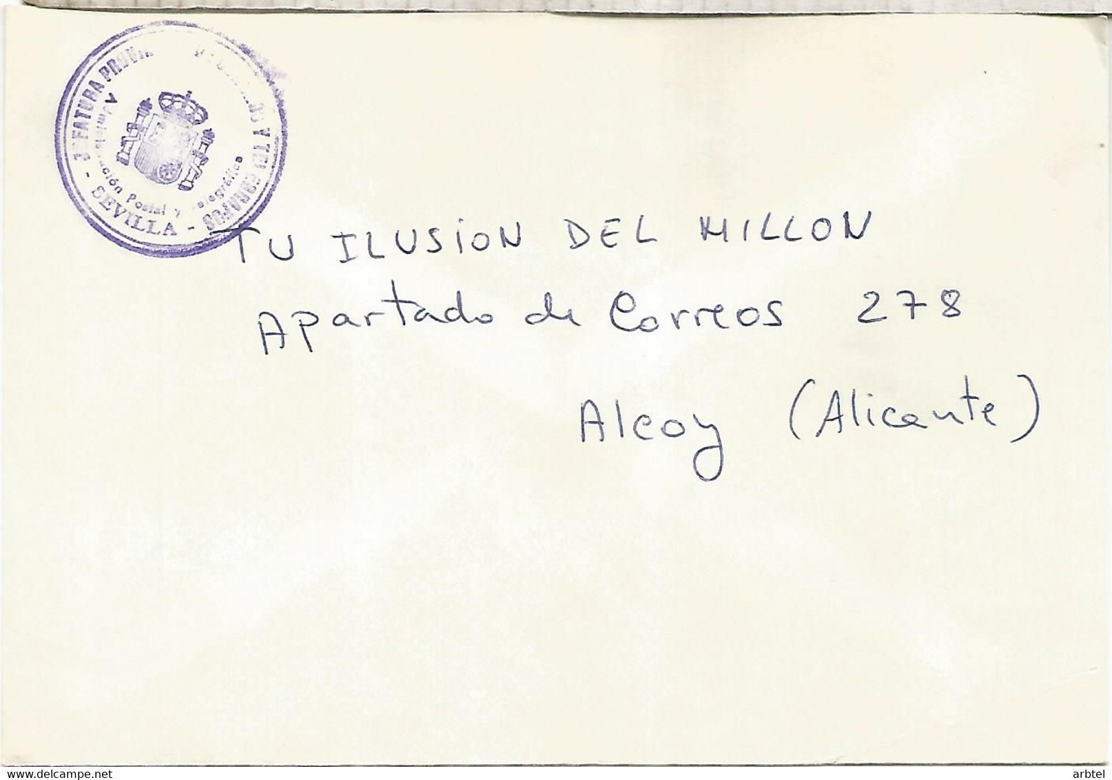 CC CON FRANQUICIA DE CORREOS SEVILLA - Postage Free