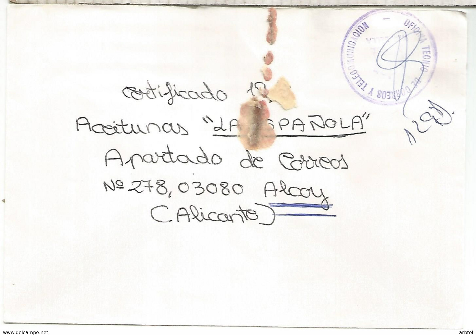 CC CON FRANQUICIA DE CORREOS MARBELLA MALAGA - Franchigia Postale
