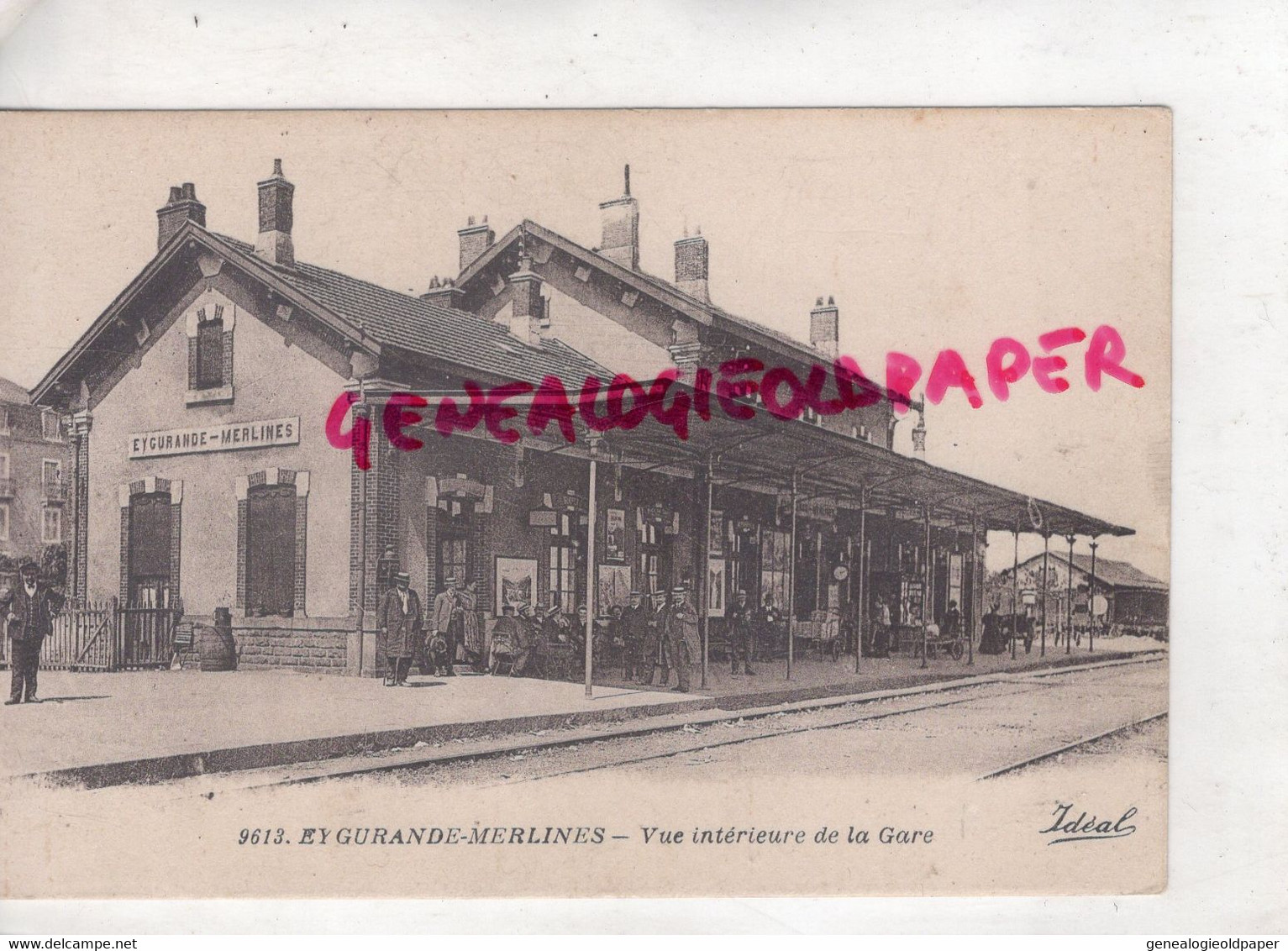 19- EYGURANDE MERLINES- VUE INTERIEURE DE LA GARE  - CORREZE - Eygurande