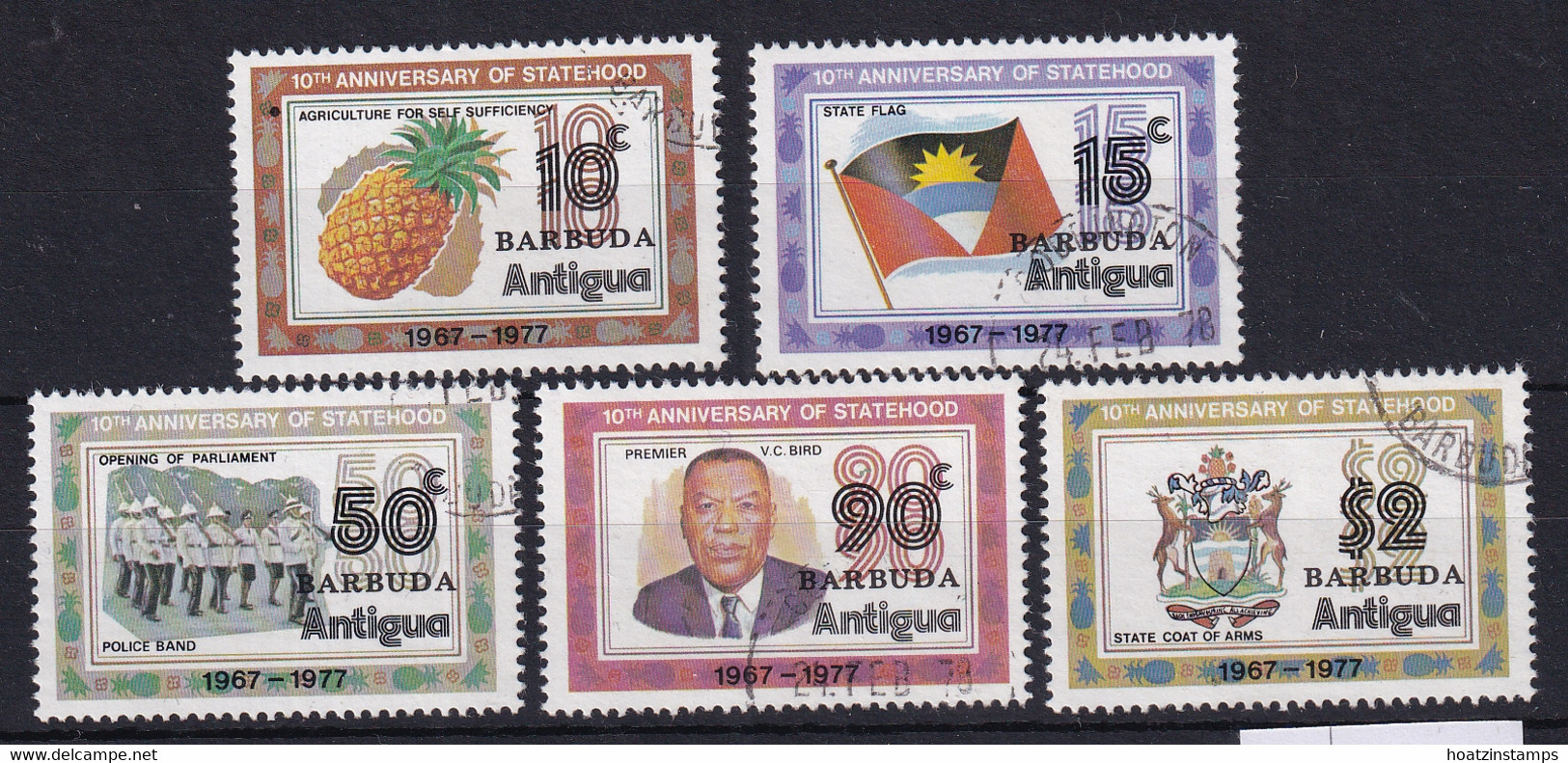 Barbuda: 1978   10th Anniv Of Statehood 'Barbuda' OVPT    Used - Barbuda (...-1981)