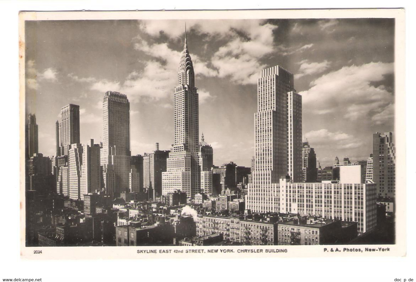 USA - New York - Skyline East 42nd Street Chrysler Building - Old Card - 1935 - Chrysler Building