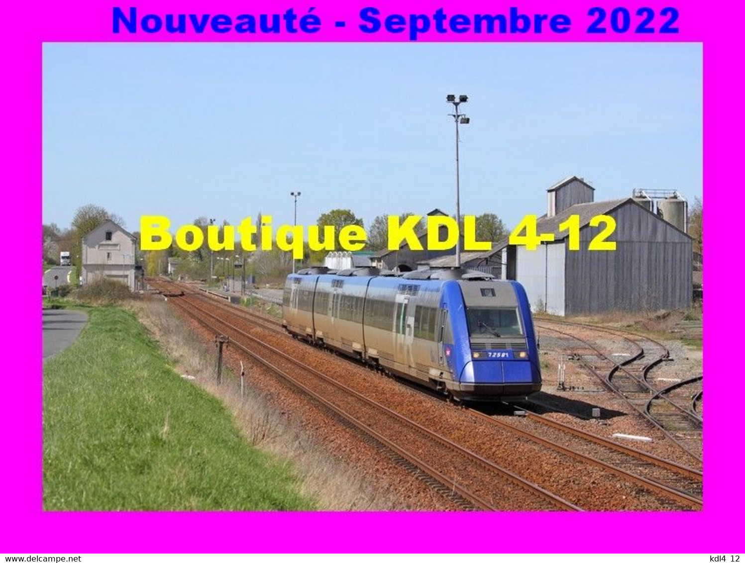 AL 859 - Autorail X 72581 Quittant La Gare - NEUILLE PONT PIERRE - Indre Et Loire - SNCF - Neuillé-Pont-Pierre