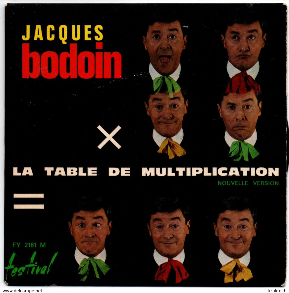 Jacques Bodoin - 45 T : La Table De Multiplication + La Panse De Brebis Farcie & Hilarologie - Humour, Cabaret