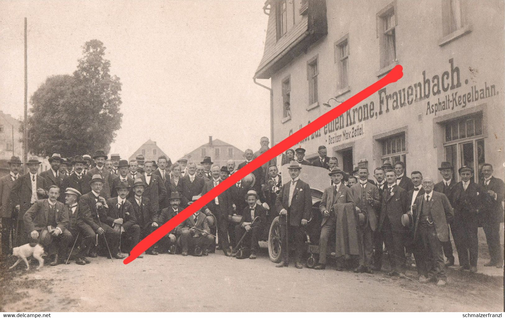 Foto AK Frauenbach Gasthof Zur Edlen Krone A Neuhausen Seiffen Deutscheinsiedel Deutschneudorf Heidersdorf Frankenberg - Neuhausen (Erzgeb.)