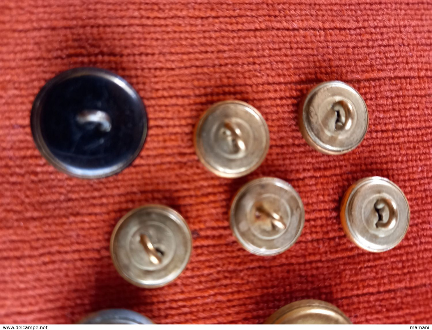 10 Boutons Ancre Marine - Buttons