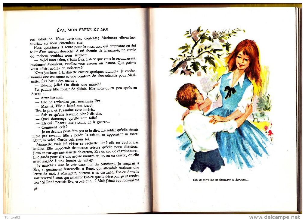 Augusta Séguy - Eva, Mon Frère Et Moi - Collection Rouge Et Or  Souveraine N° 635 - ( 1963 ) . - Bibliotheque Rouge Et Or