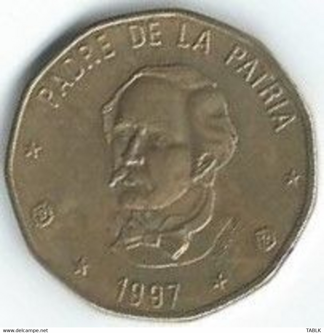 M666 - DOMINICAANSE RREPUBLIEEK - 1 PESO 1997 - Dominicaanse Republiek