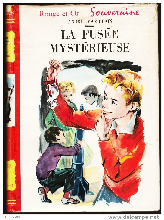 André Massepain - La Fusée Mystérieuse - Bibliothèque Rouge Et Or  - ( 1959 ) . - Bibliothèque Rouge Et Or