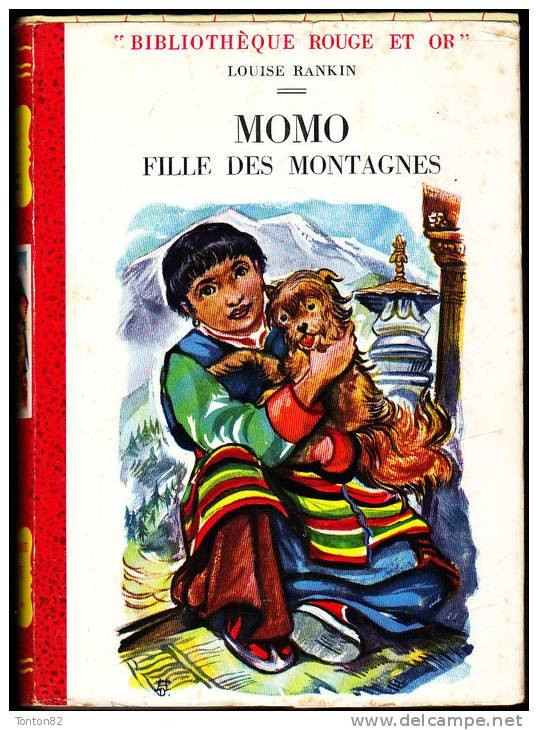 Louise Rankin - Momo, Fille Des Montagnes  - Bibliothèque Rouge Et Or - ( 1956 ) . - Bibliotheque Rouge Et Or