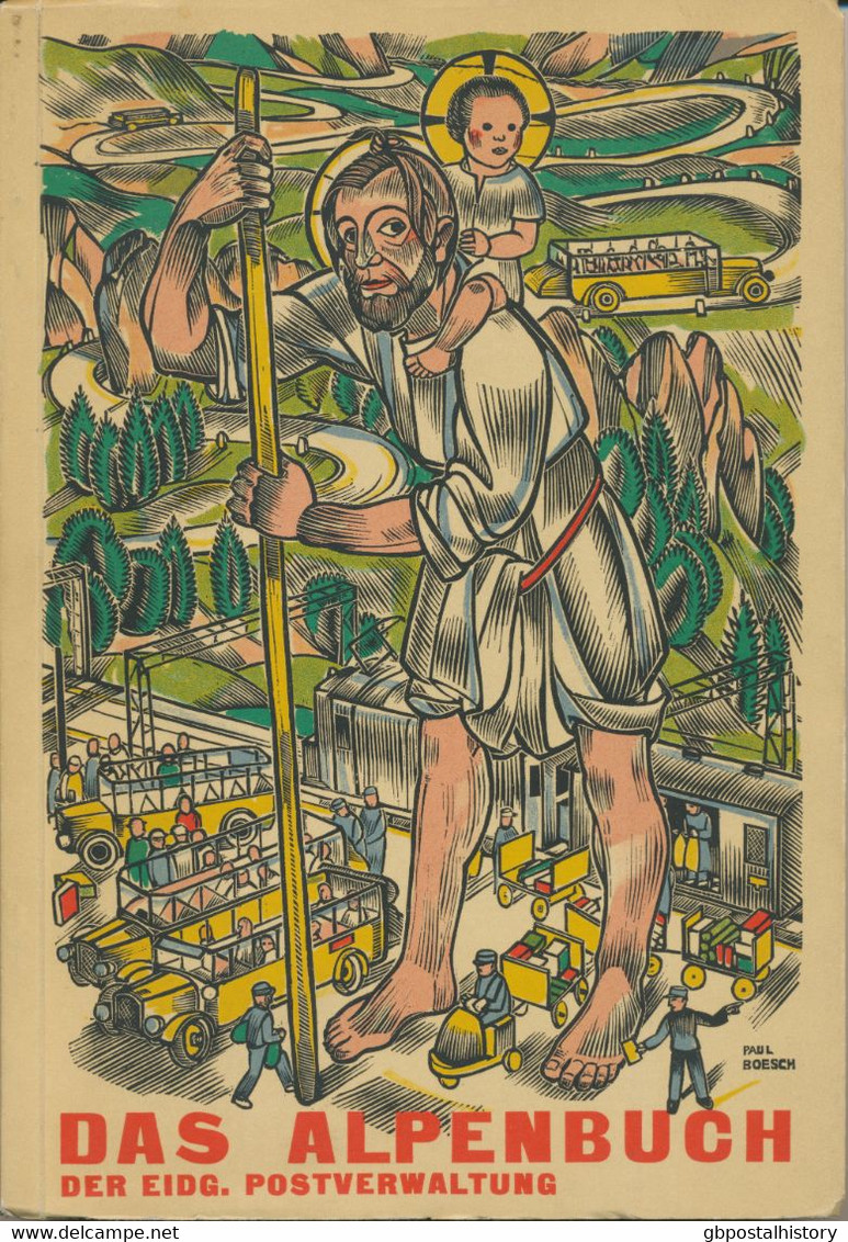Das Alpenbuch Der Eidg. Postverwaltung. Band IV. SB, Autor: Dr. Max Senger, 1934, 80 S. Mit 23 S/w Bilder Und 6 Herrlich - Postadministraties