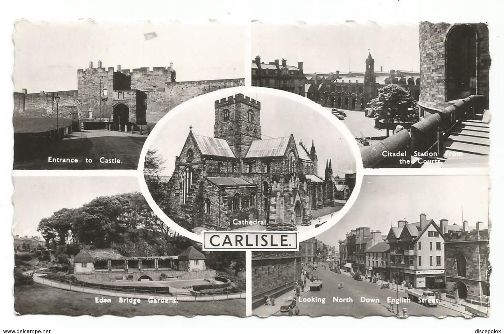 AC2749 Carlisle - Cathedral - Castle - Citadel Station - Eden Bridge Garden - North Down English Street / Viaggiata 1962 - Carlisle