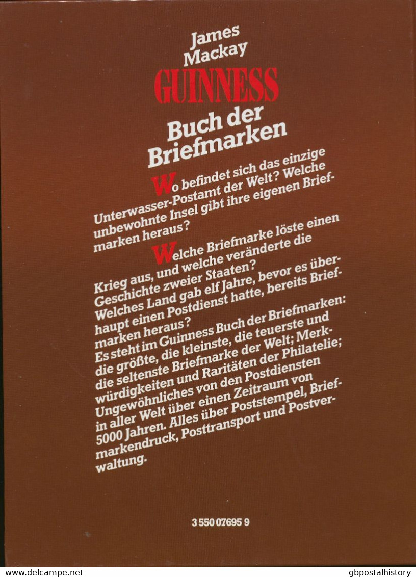 Guinness Buch Der Briefmarken. H/B. Autor: James Mackay, 1984, 180 S. Mit Zahlreiche Abbildungen, Ullstein Verlag, - Philately And Postal History