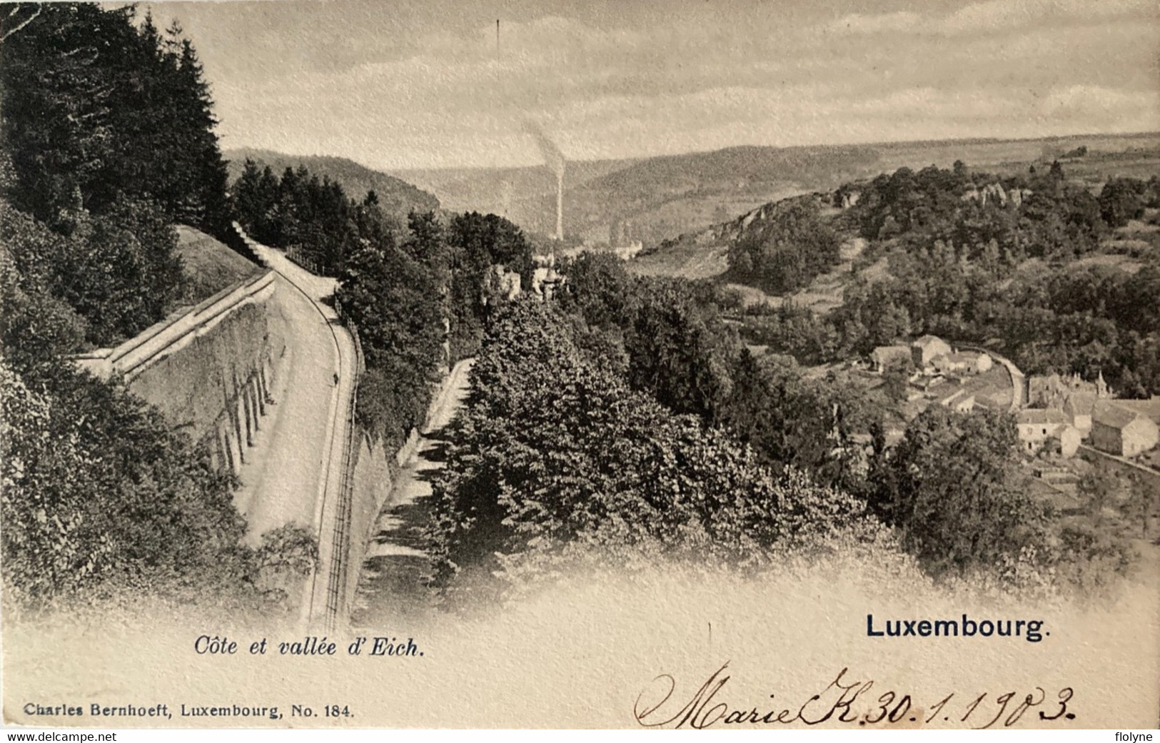 Luxembourg - Côte Et Vallée D’Eich - Route - 1903 - Luxemburg - Stad